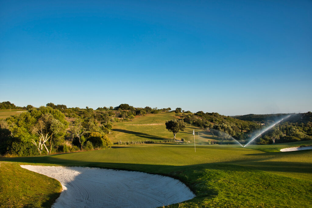 golf course and lake